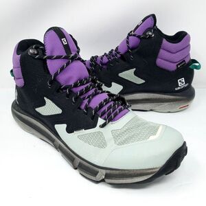 Salomon Predict Mid GTX Men's Size 11 Black/Aqua Gray Gore-Tex Hiking Shoes